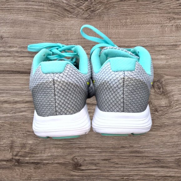 NIKE Revolution 3 Gray Aqua Running Athletic Sneaker Shoes Women's Size 7 - Picture 4 of 12